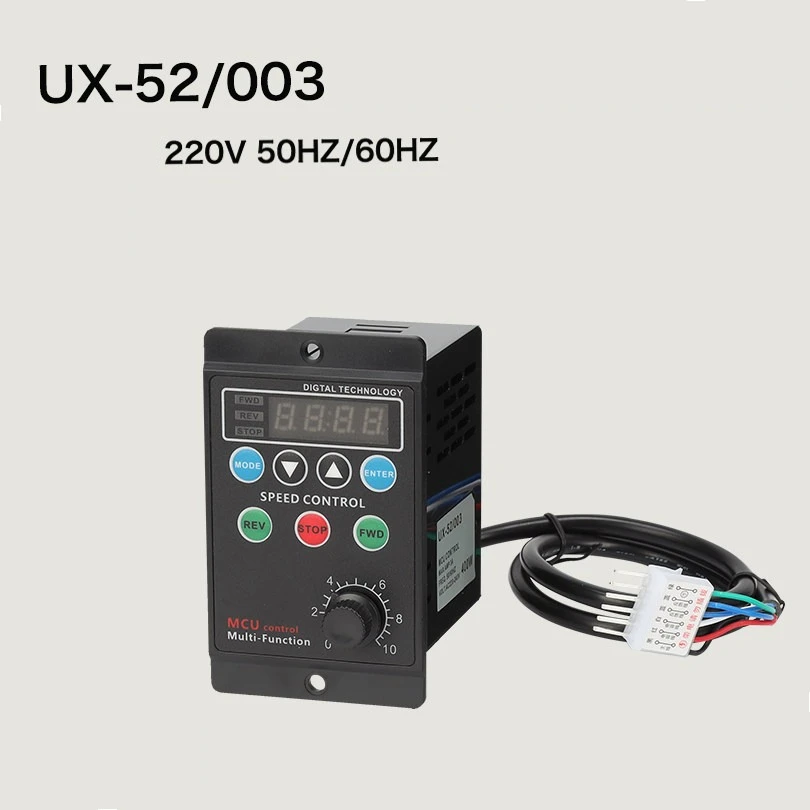 UX-52 400W AC220V Pinpoint Regulator Controller MCU control multi-function Digital display Motor Speed Forward&Backward 50/60hz