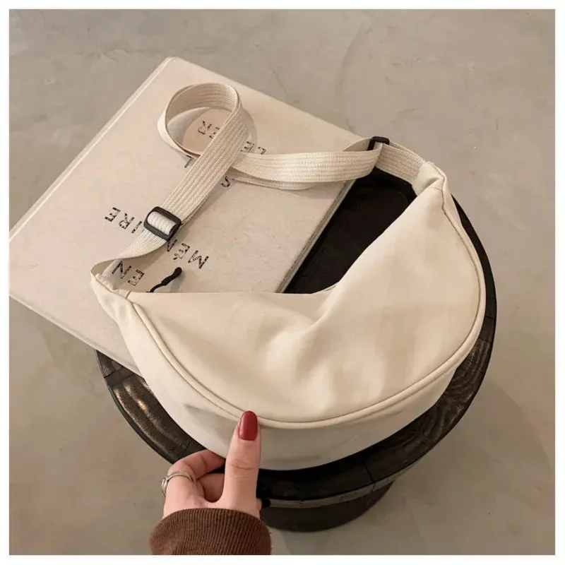 Bolso de nailon para dumplings, bolso de hombro pequeño y ligero, bolso para axila, bolso de cartero, bolso cruzado, bolso de hombro