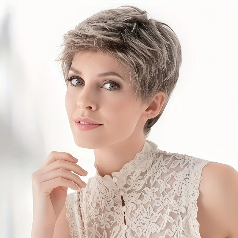 1pc Women's Fashion Short Curly Hair Synthetic Wig, Suitable for Daily Use, Party Wear Wig Accessories