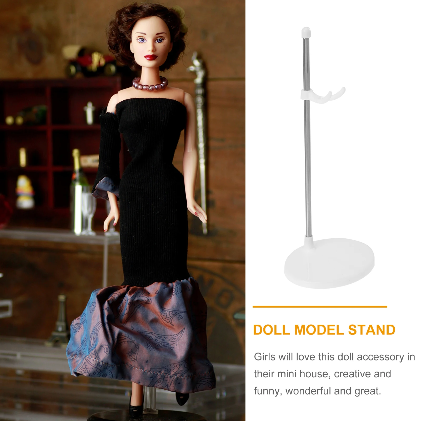 

5 Pcs Miniature Holder Stand Dismountable Figures Display Stands Invisible