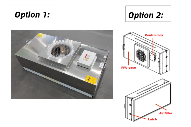 ロック付き産業用空気清浄機,ffuフィルターユニット,ロック付きhepa,マッシュルーム,フローフード,2x3 3x2