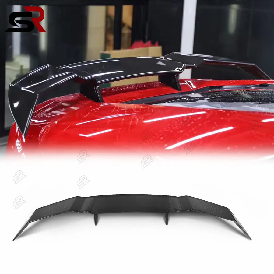 For Lamborghini Huracan GT Tail Fin MSY GT Style Carbon Fiber Rear Spoiler Upgrade Body Parts 2014-2017