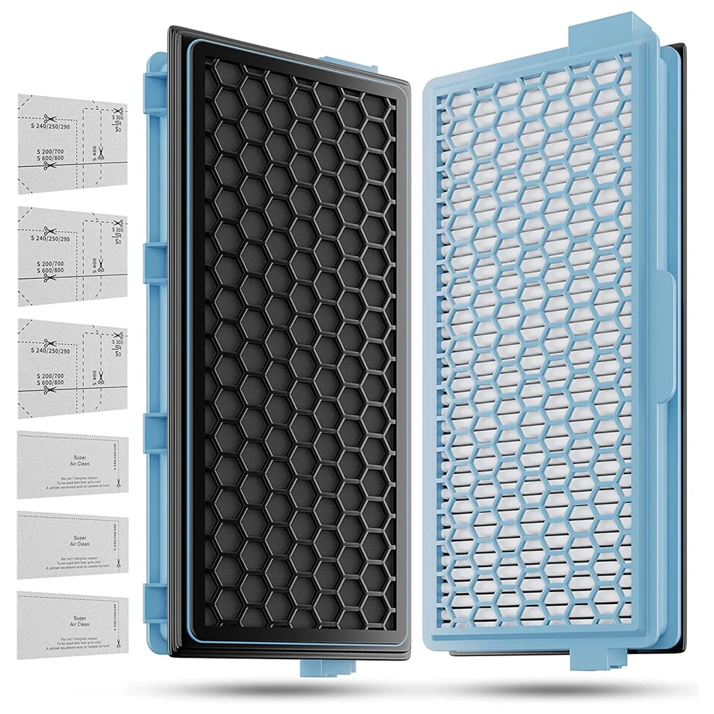 

2X HEPA Filters for Vacuum Filters Compact C1-C2 Complete C2- C3 S8340 + 3 Air Clean Filters + 3 Motor Filters