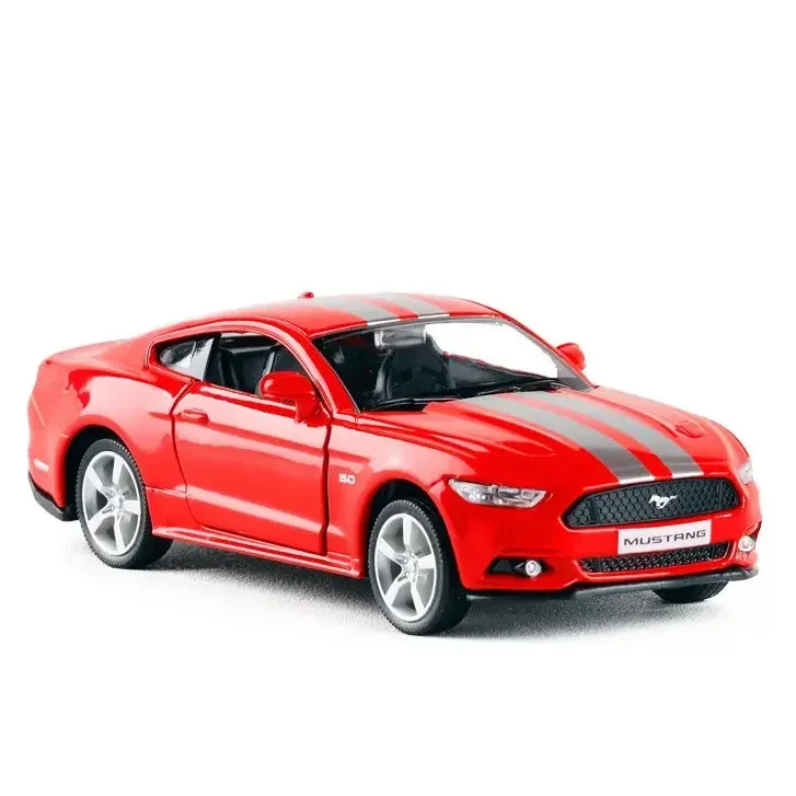 Simulateur Hoge Rmz Stad Diecast 1:36 Ford Mustang Gt, modèle de voiture, nervure de lit arrière automatique, métal