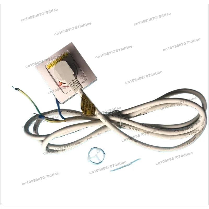 For Air Conditioner Special Coupler Round Three-pin Plug 2P Air Conditioner White Wire Plug Cable 3 * 2.5mm