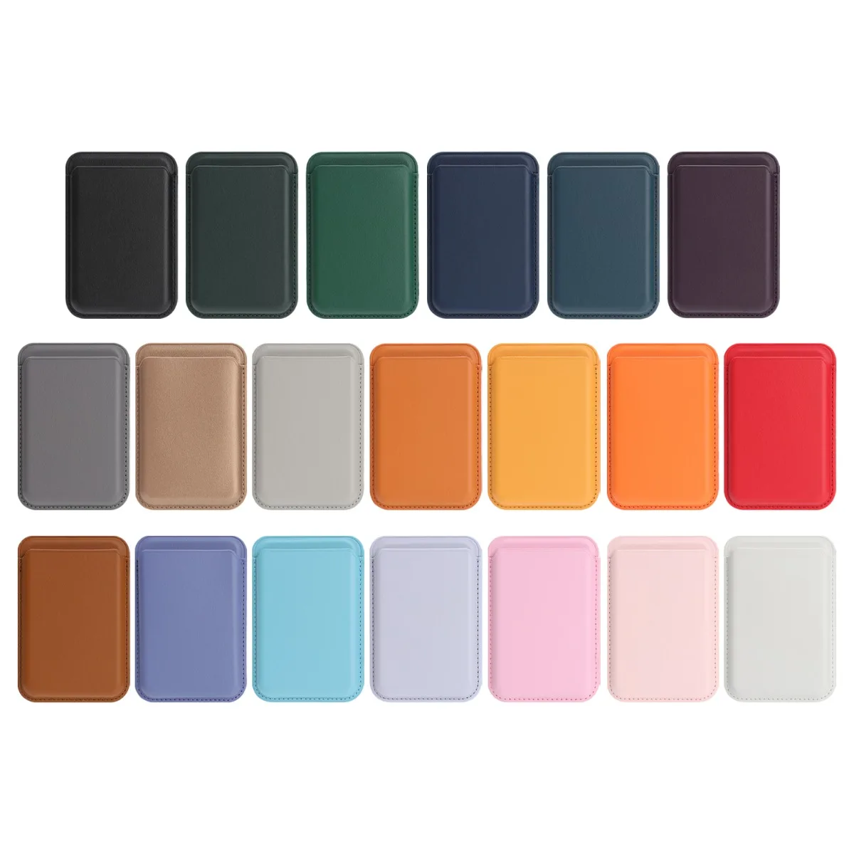 Leather Wallet Cards Holder Case for Mobile IPhone 18 17 16 15 14 13 12 11 Pro Max Samsung S26 S25 S24 for MagSafe Compatible