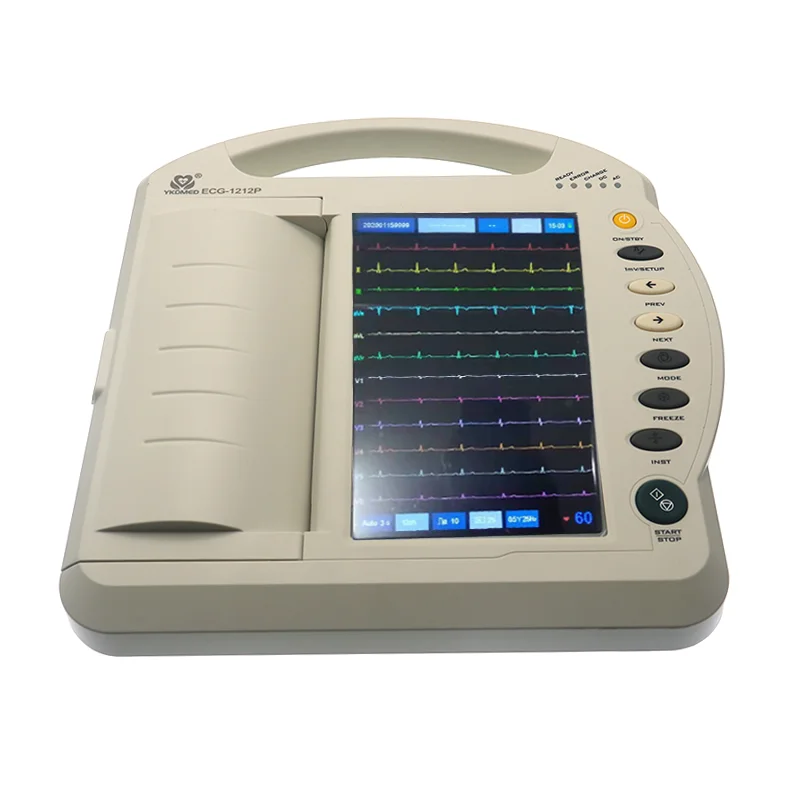 12 Channel Hospital ECG Machine Electrocardiograph 12 Channel EKG Printer Portatil Device