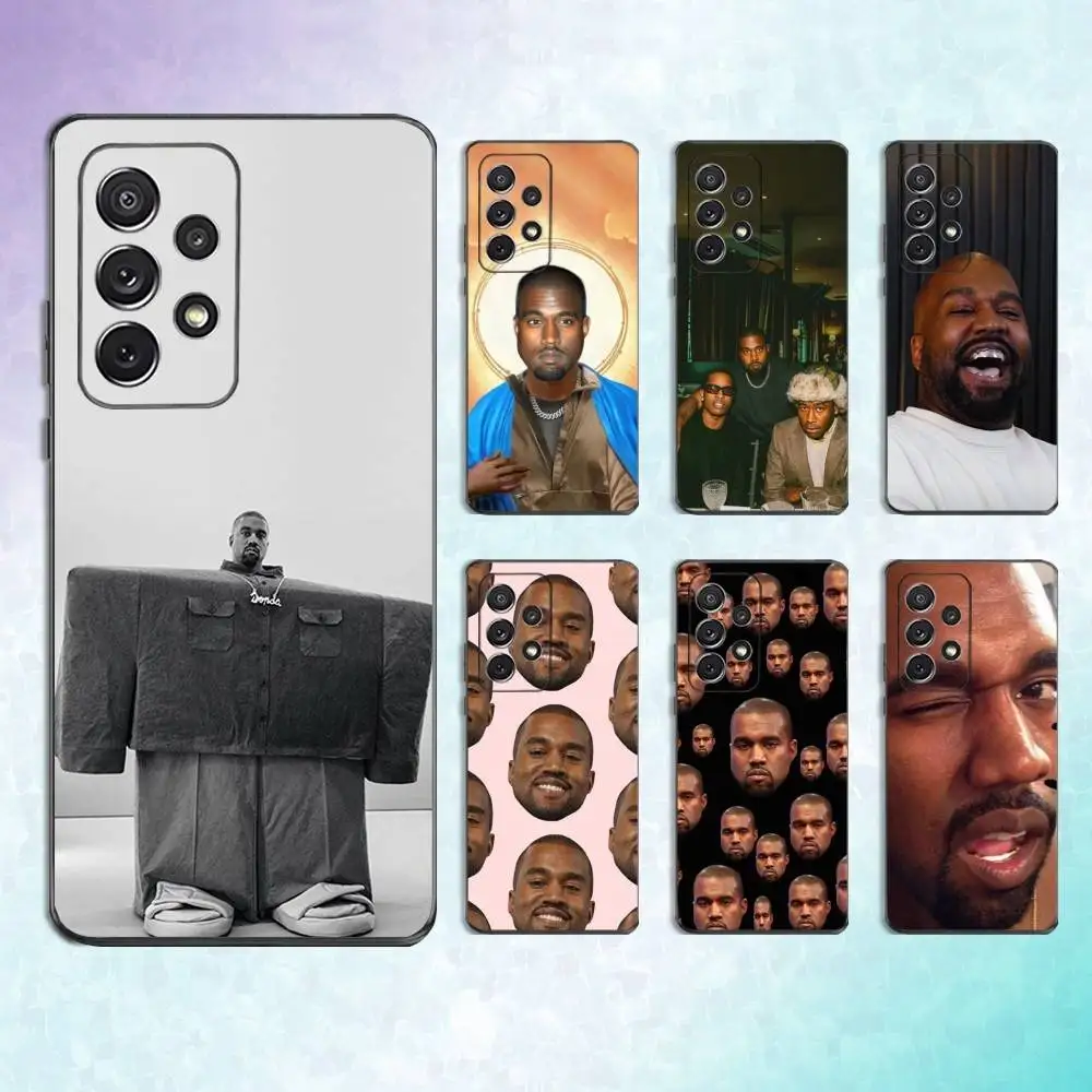 

Funny K-Kanyes W-West Ye Phone Case For Samsung S25,S24,S23,S22,S21,S20,S10,Ultra,Plus,Lite,FE,Soft Silicone Black Cover