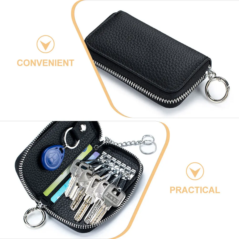 

Key Wallet Durable Organizer Soft Case Holder Multi-Functional Keychain Pouch Gift for Men Women Holiday