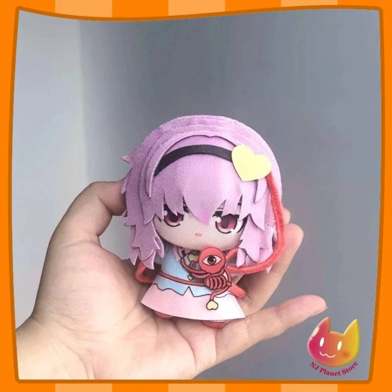 10cm Anime Game TouHou Project Kawaii Cosplay Soft Cotton Doll Starfish Body Komeiji Satori Cartoon Mini Toy Figures Fans Gifts