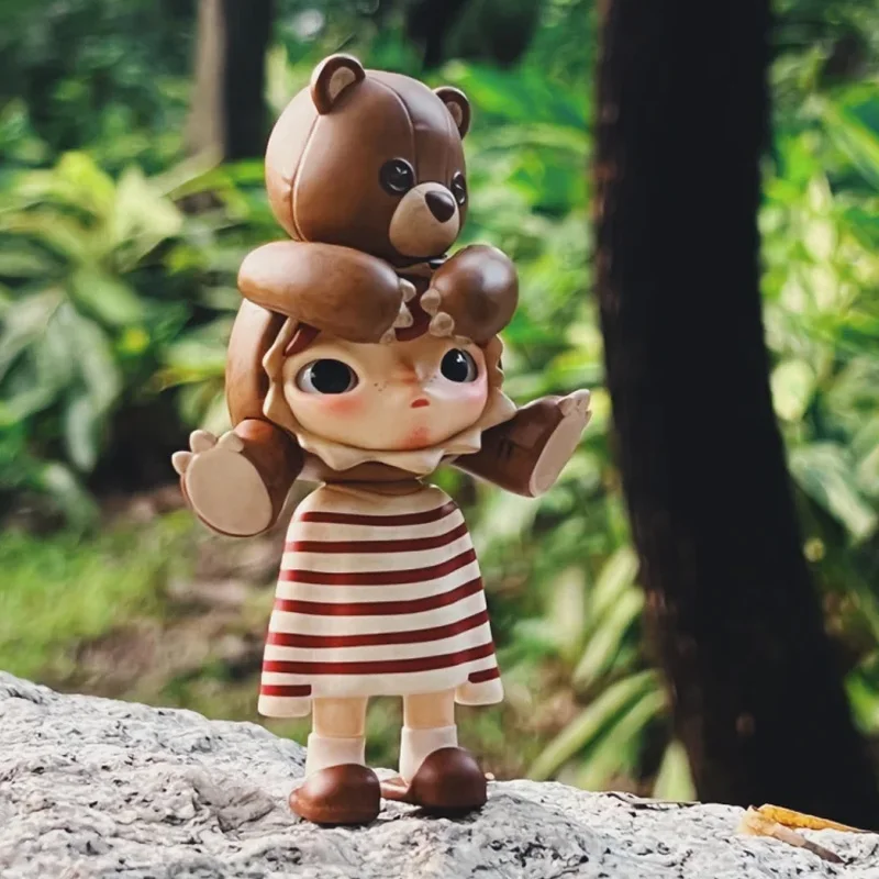 Kawaii HIRONO Shelter Bear Series Action Figures Toys Cute XIAOYE Anime Figure Decoration Model Collection Kids Birthday Gifts