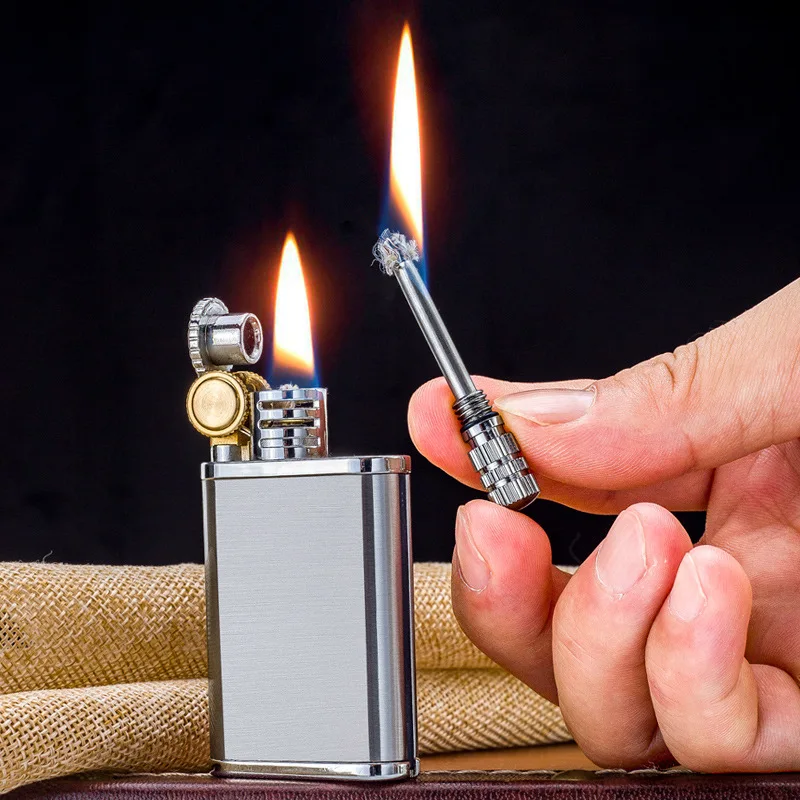Wanci Match Dual Purpose Grinding Wheel Lighter Creative Windproof Small Tool Personalized Smoking Gift Cigarette Accessories