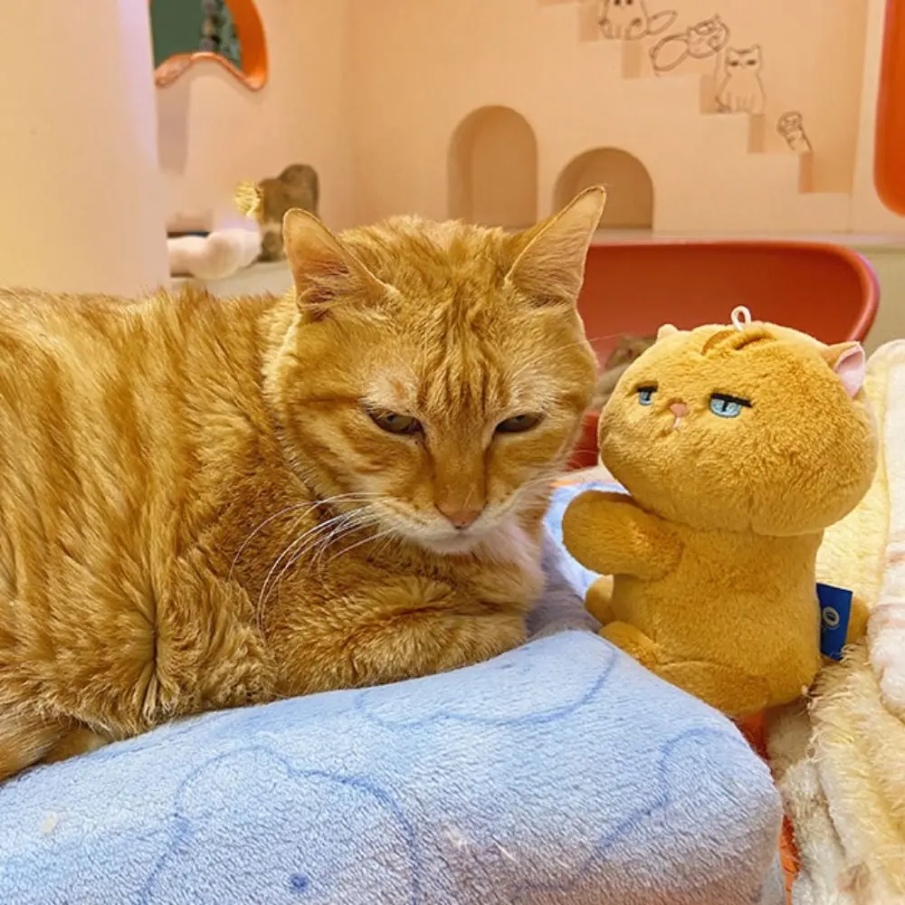 

Creative Soft Cartoon Clip Doll Toy Plush Stuffed Cartoon Animal Cat Plush Pendant Keyring Toys Key Chain Car Key Pendant