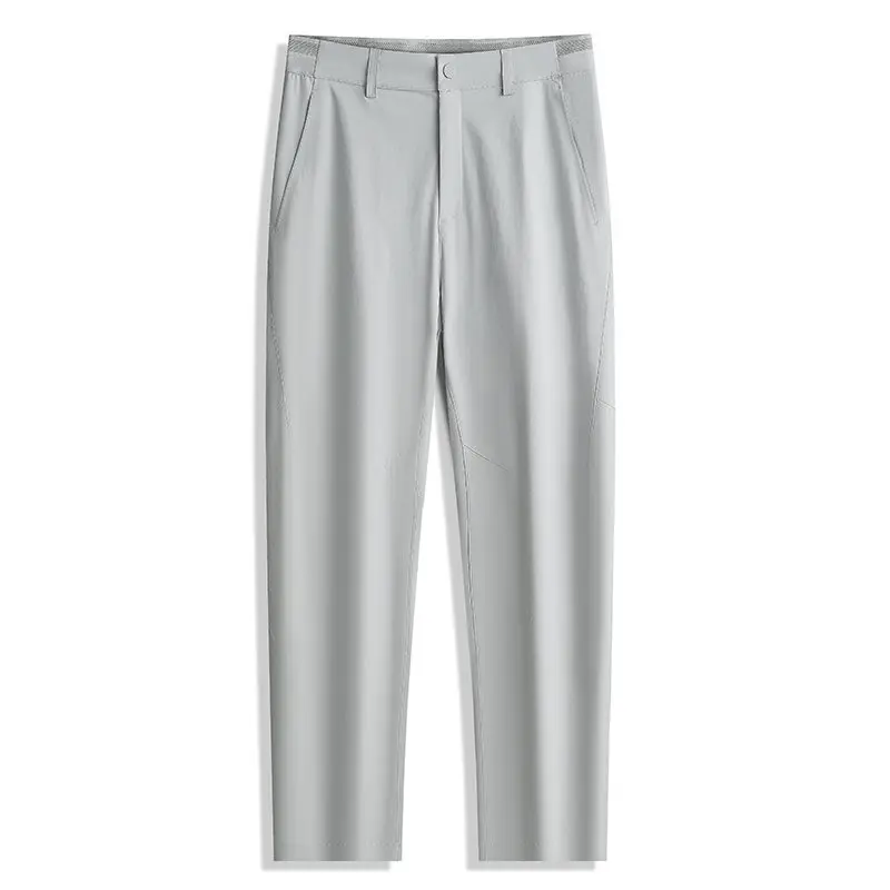 

Men's Summer Qui Dry Casual Pants High Waist Straight Leg Japanese Sle Loose Fit Other Material 00% Youth Faion