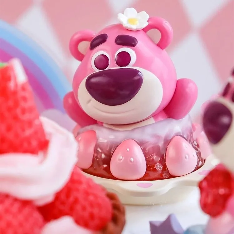 Disney-Cute Strawberry Bear Blind Box, Handmade Toy, Boneca Feminina, Presente de Aniversário, Lovely Girl, Desktop Ornamento, Bonito, 6 pcs