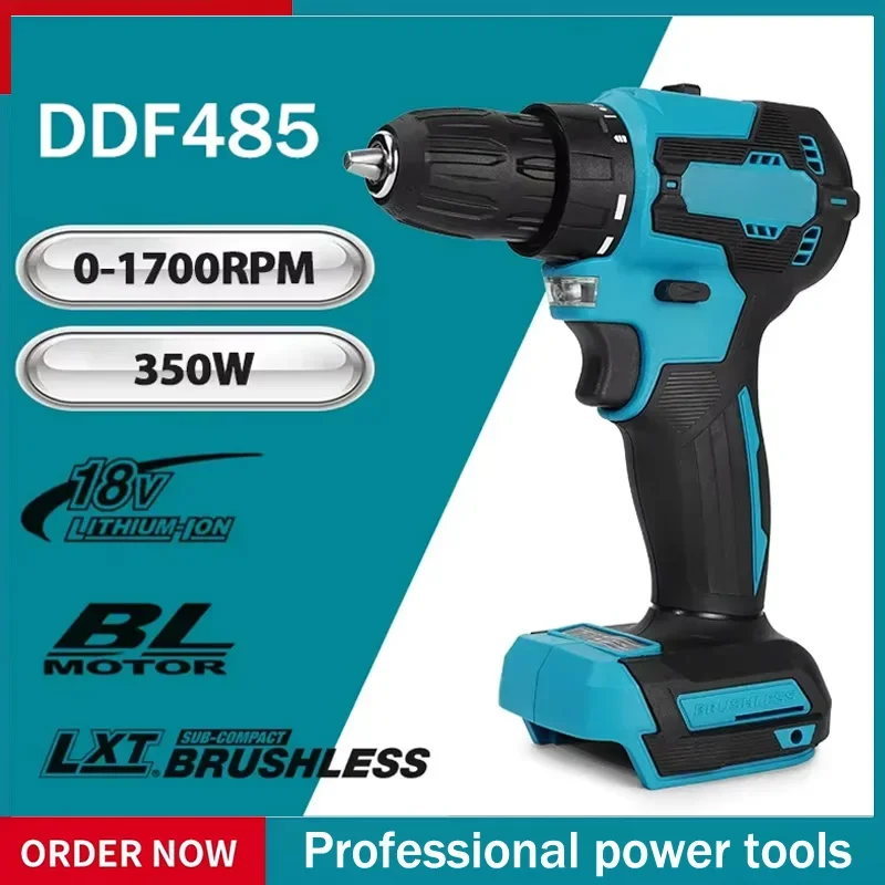 

Fit Makita DDF485 10MM LXT Compact Cordless Tool Multi-function Screwdriver Impact Brushless Drive Rechargeable Brushless Drill