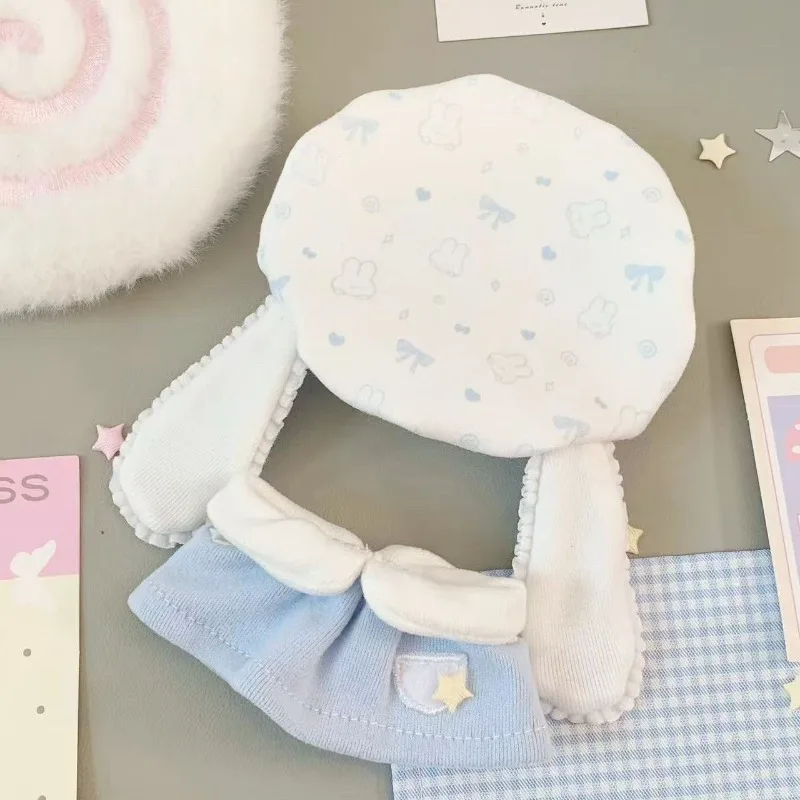 Autumn Winter Doll Clothes for 10cm Bunny Series Cotton Doll Peach Blueberry Themed Outfit Cute Warm Costume Plush Toy Supplies