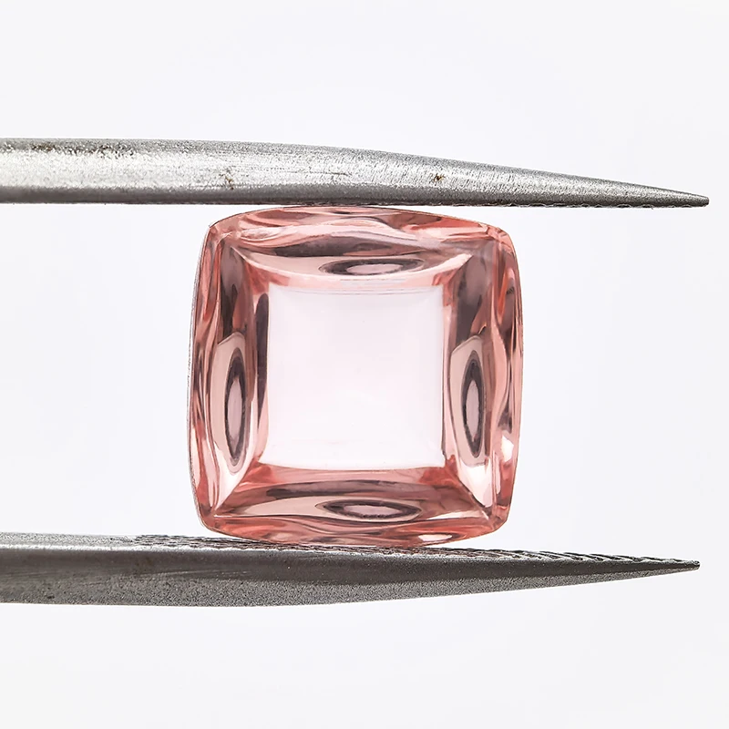 Lab Grown Sapphire Sugar Tower Shape Cut Morgan Pink VVS1 Charms Gemstone DIY Jewelry Making Materials Selectable AGLCertificate
