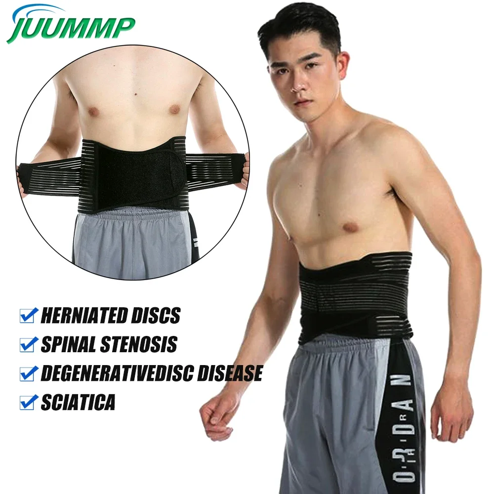 

Back Lumbar Support Belt Double Pull Waist Orthopedic Corset Men Women Spine Decompression Back Pain Relief Waist Trainer Brace