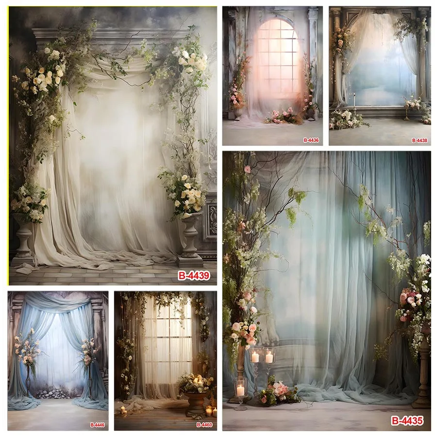 

Photography Background Vintage Interior Window Curtain Birthday Wedding Pregnant Portrait Decor Backdrop Photo Studio