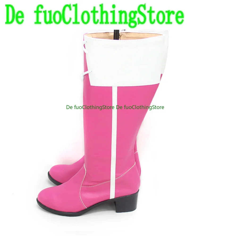 Defuo Puella Magi Madoka Magica Kyoko Kyouko Scarpe Cosplay Stivali Gioco Anime Festa di Carnevale Halloween Natale ScarpeStore