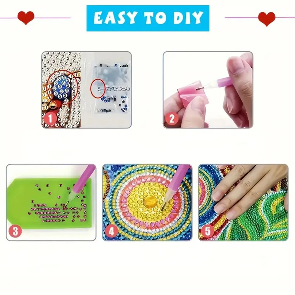 6 pçs diy diamante arte cartões de natal projetos diamante arte artesanal cartões para aniversários de natal ação de graças & ocasião especial