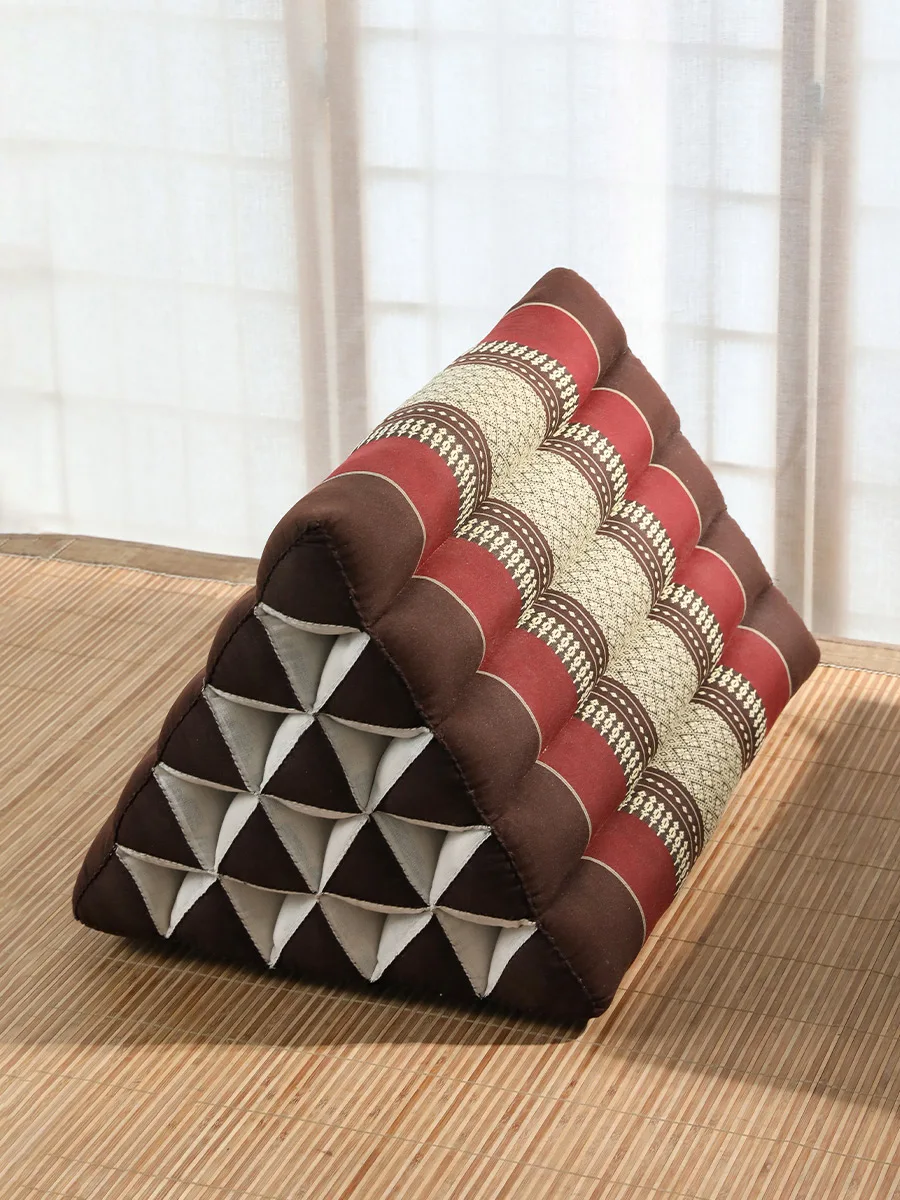 Strange Thai Southeast Asian fabric triangle cushion bedside Thai large back cushion bay window sofa lumbar cushion