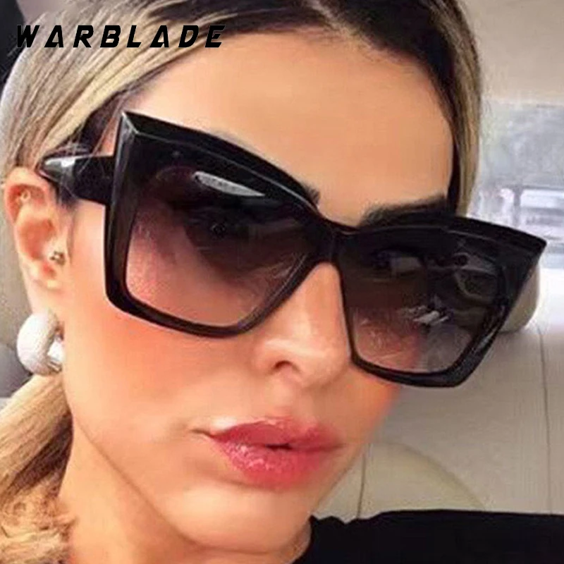 

Retro Brand Cat Eye Summer Women's Sunglasses Oversized Frame Personality Men Sunglass Outdoor Drive Eyewear Female UV400 Lentes