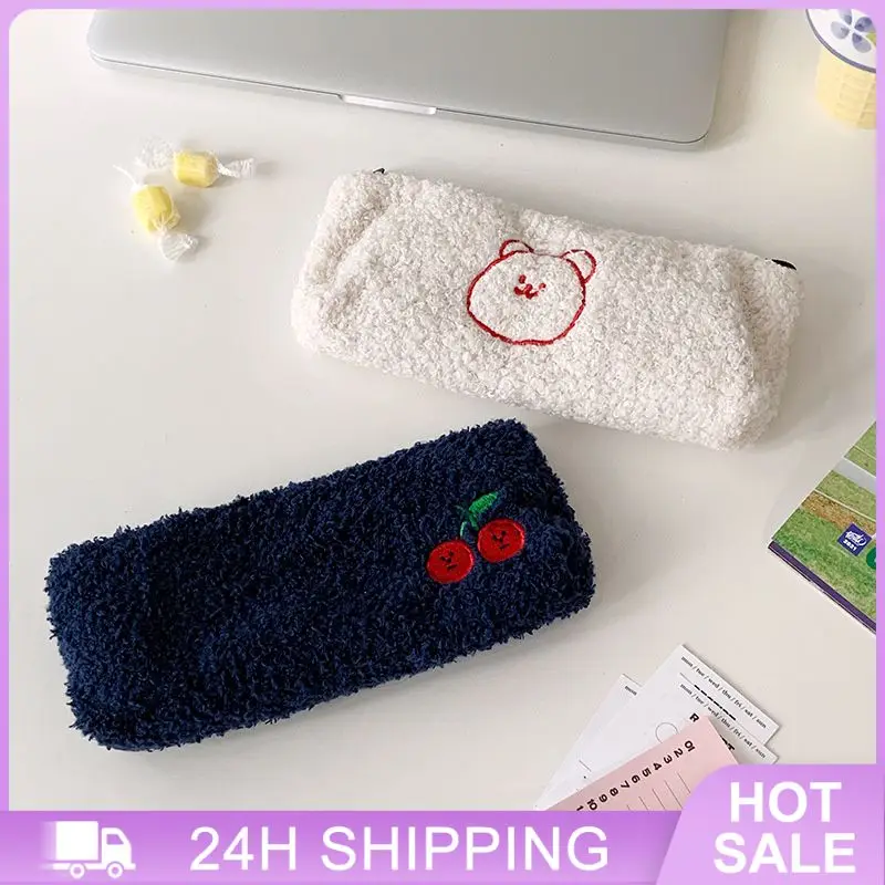 Плюшевый стилус, яркий дизайн, большая емкость, идеально подходит для студентов и офисных работников, отлично подходит для создания ручек и канцелярских принадлежностей