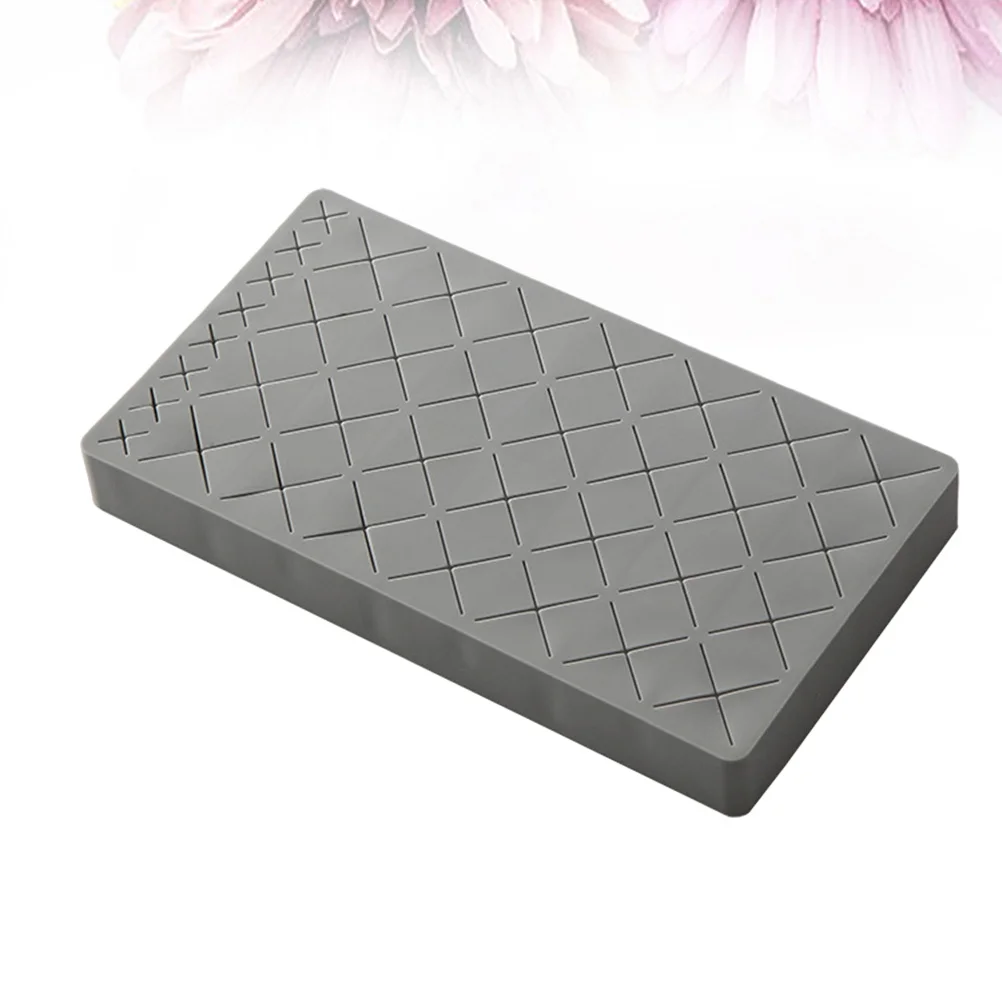 Silicone Lipstick Storage Rack Grey Durable Desktop Organizer Multi-Slot Lipstick Holder Eyebrow Pencil Holder Makeup Brush Rack