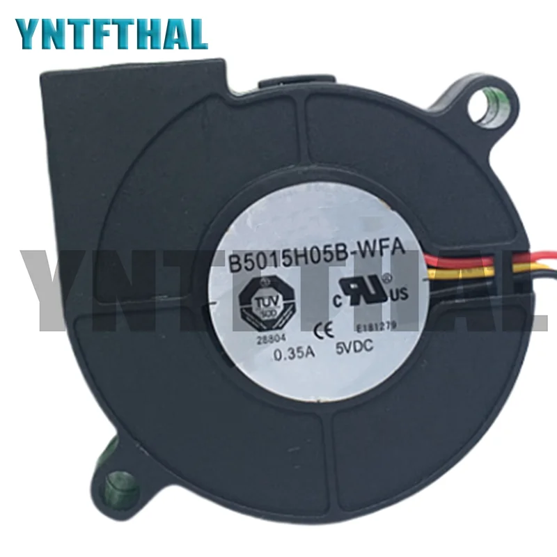 NEW For 5CM 5015 5V 0.35A B5015H05B-WFA 3PINS Dual  Turbo Fan