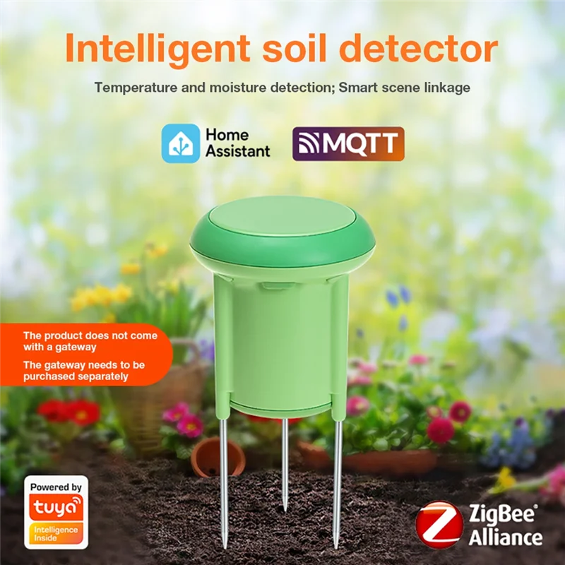 

N93R Tuya Smart Zigbee Soil Tester Temperature And Humidity Meter Thermohygrometer Garden Automation Irrigation Detector