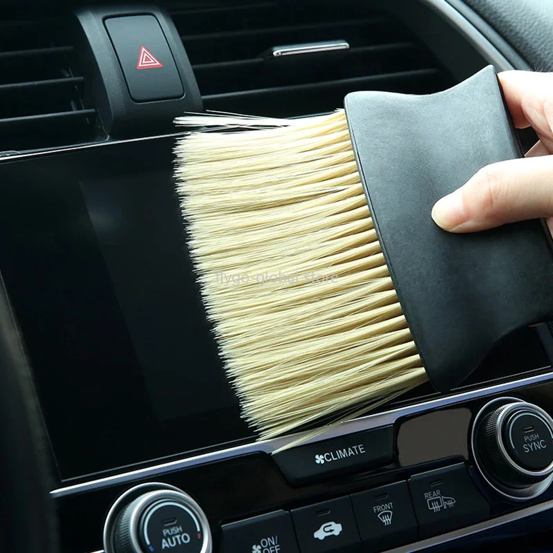 Car Interior Cleaning Soft Brush Dashboard Air Outlet Detailing Sweeping Dust Tool Auto Detail Wash Brushes Home Office Duster