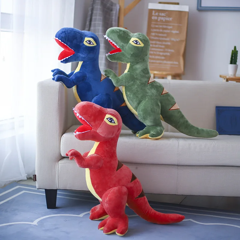 1pc 45cm Tyrannosaurus Rex Stuffed Plush Toys Dinosaur Plush Toys Sleeping Pillow Dolls Soft Doll Birthday Gift for Children