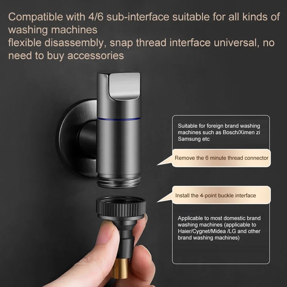 

Easy Installation Valve Automatic Water Stop Valve 9.5*4.8*2.5cm Plumbing Solution Soft Water Flow User-friendly Installation