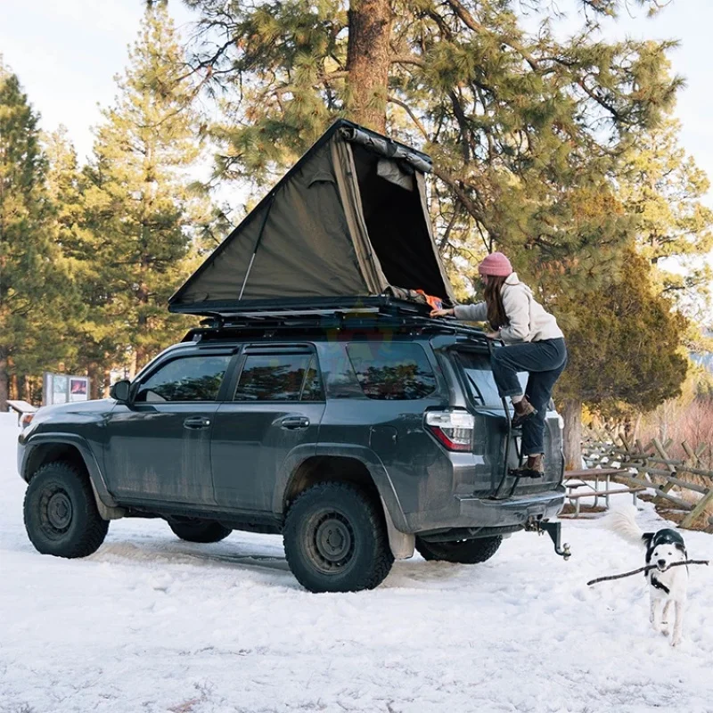 Namiot dachowy trójkątny z alu – Outdoor Camping Van Tent recenzja i cena