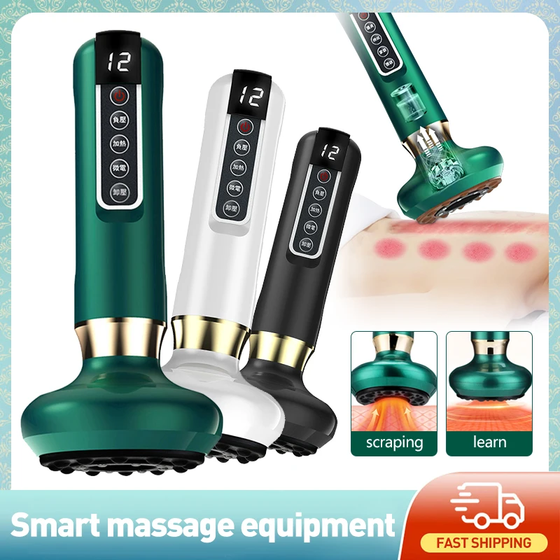 

Electric Scraping Instrument Infrared Thermal Therapy Vacuum Suction Cup Cupping Anti Fat Beauty Health Care Slimming Massage