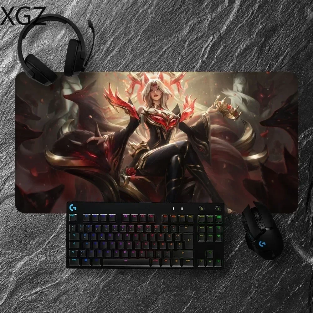 XL XXL Leagues of Legends LOL Ahri Mousepad Non-slip Lockedge Office Student Gaming Thickened Large Writing Pad Cushion