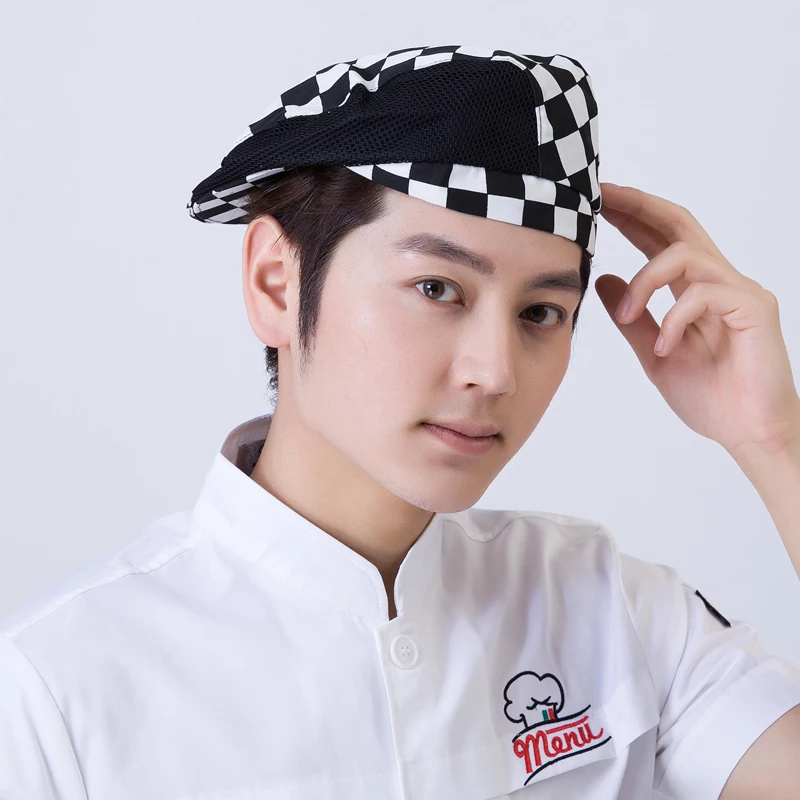 Restaurant Kitchen Breathable Hats Catering Hotel Men Chef's Hat Cap Canteen Cooking Hat Bakery women Waiter Work Mesh Caps