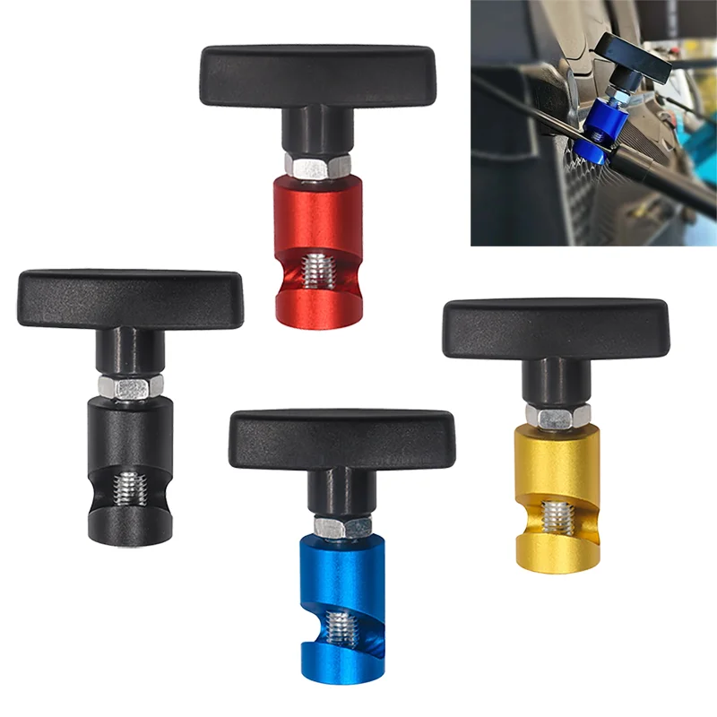 

Aluminum Car Hood Holder Trunk Air Pressure Anti-Slip Engine Cover Lifting Support Rod Fixing Clamp Lift Support Clamp RS-EM1041