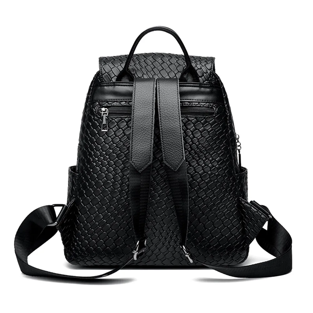 Mochilas de couro macio para mulheres, Mochila de grande capacidade, Bagpack feminino de viagem casual para meninas adolescentes