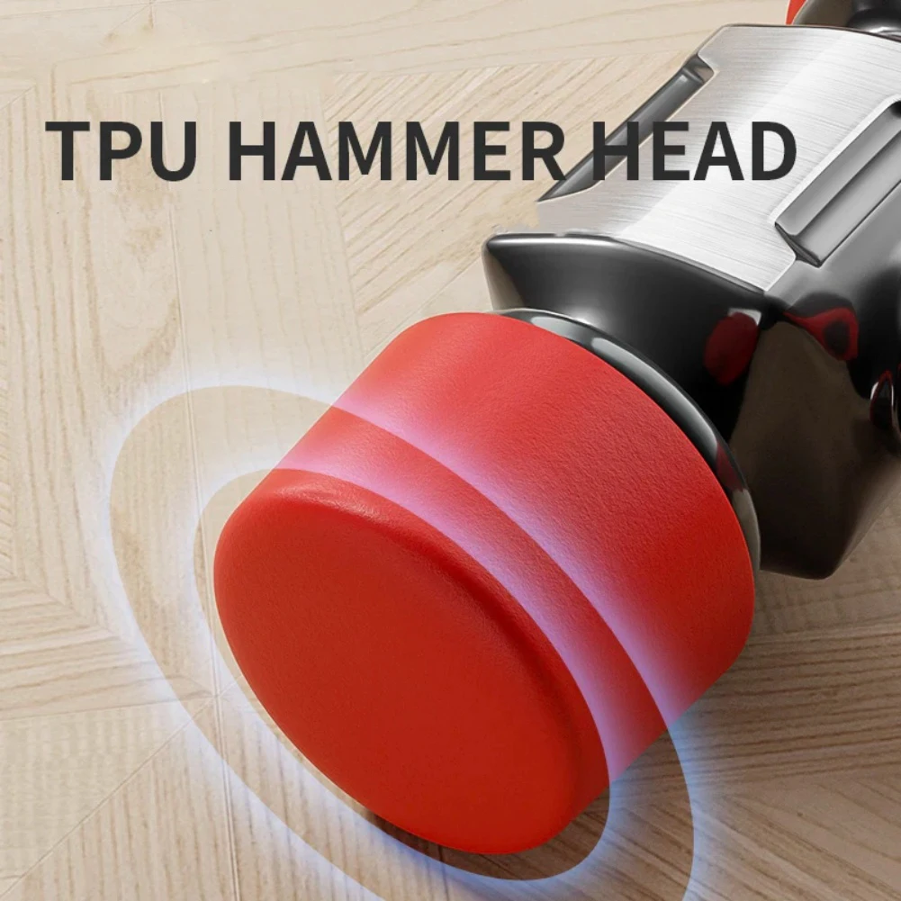 TPR Handle Rubber Mallet with Ductile Iron Core and Non Marring Rubber Head for Precision Striking in Carpentry Projects