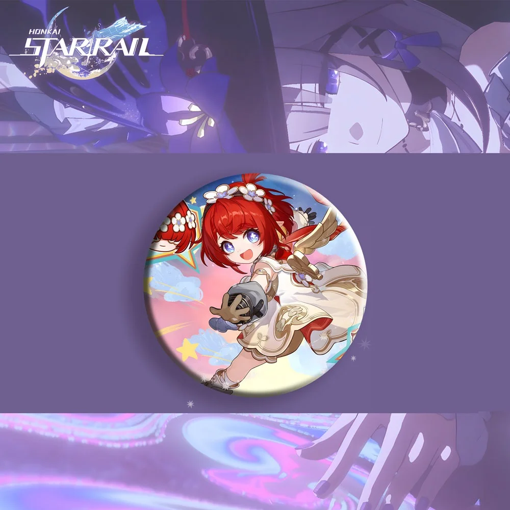 Honkai Star Rail Anime Badge Pins Game Brooch Cartoon Collection Backpack Clothes Decoration Gift for Fans Cosplay Accessories view 6