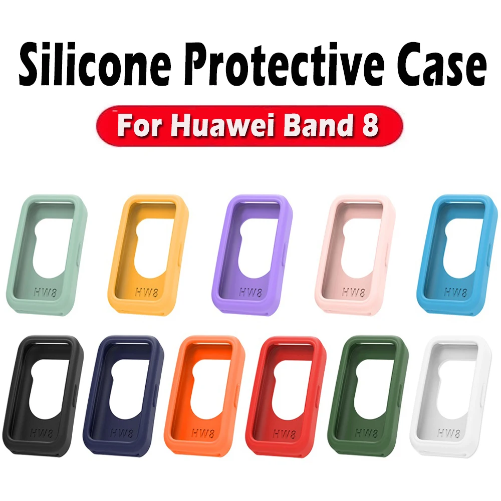 เคส TPU แบบนิ่มสำหรับ Huawei Band 8/band9, อุปกรณ์ป้องกันกรอบซิลิโคนป้องกันหน้าจอ