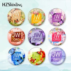2023 New JW.ORG Badge Brooch Floral Pin Backpack Decoration Pins Round Jewelry Women Gift
