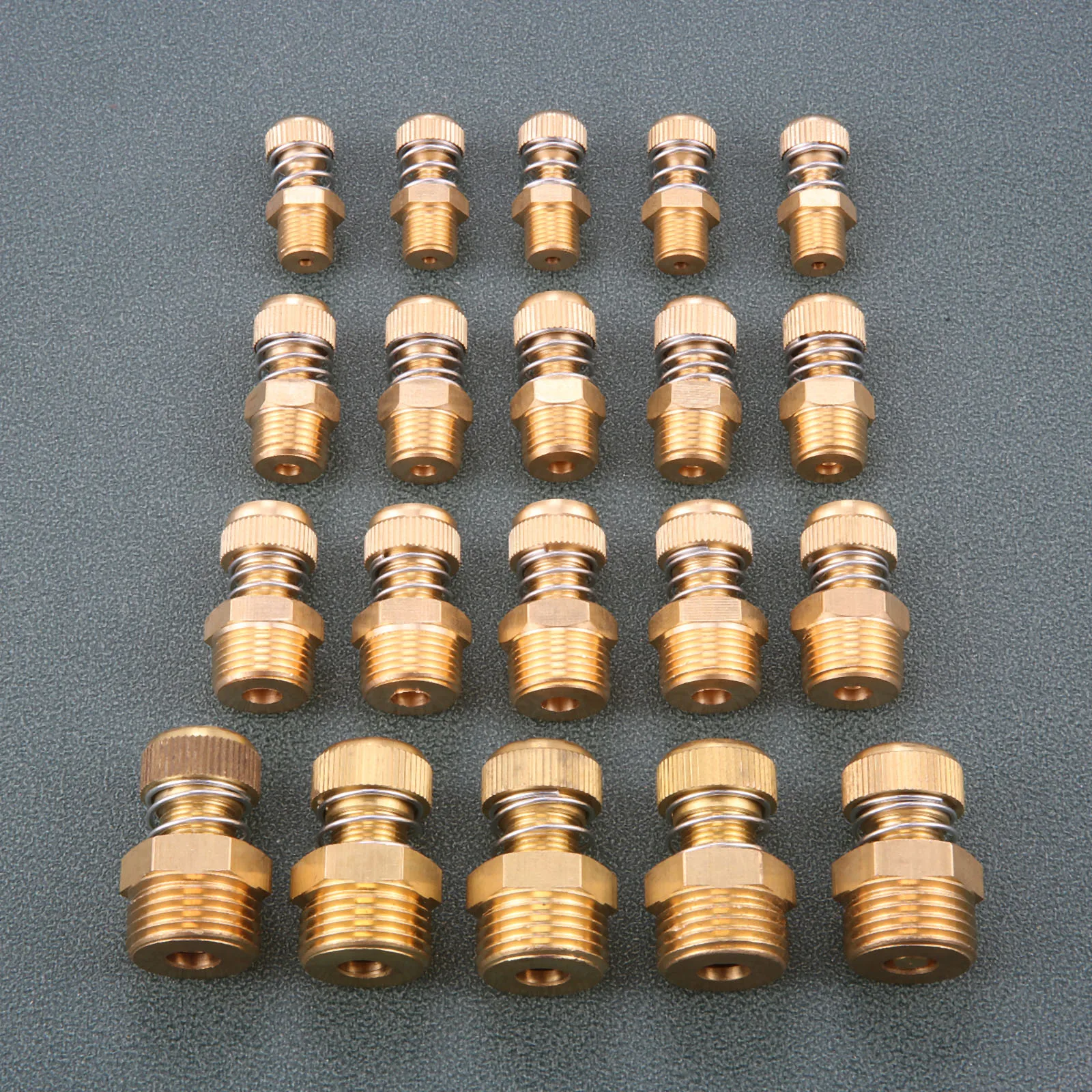10pcs Male Thread Spring Loaded Pneumatic Air Exhaust Silencers Muffler Reduce Noise for Valve Pneumatic System 9.5/12.7/16/20mm