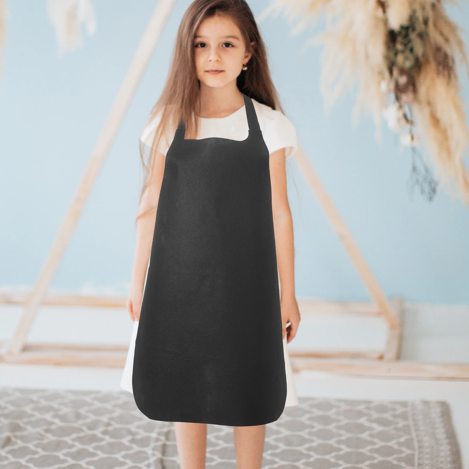 

12pcs Waterproof Painting Apron For Kids Children Non-Woven Fabric Multi-Use Baking Drawing Crafts Cooking Art Activities