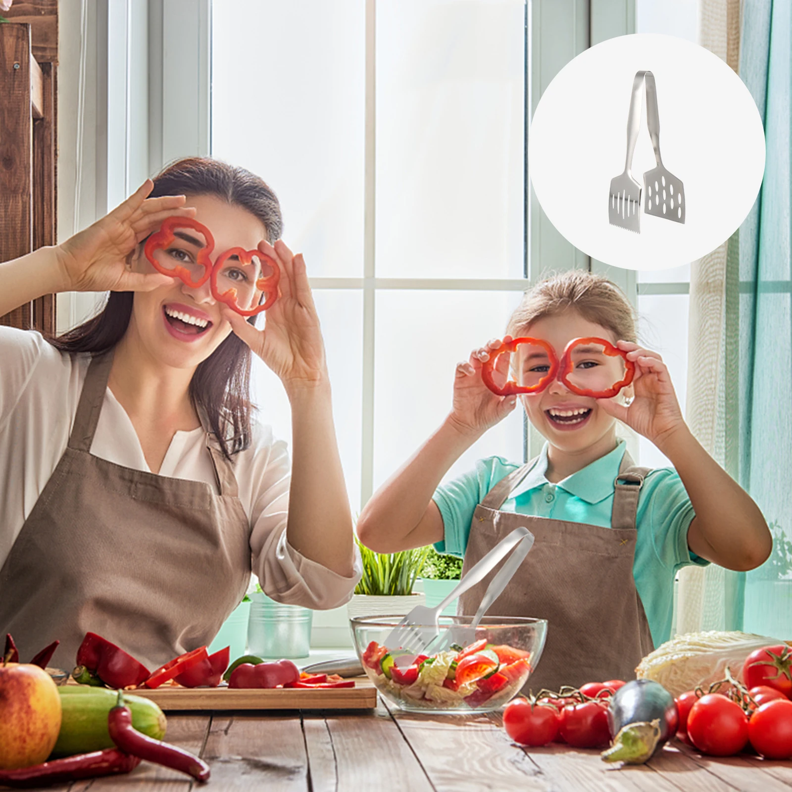 

Stainless Steel Steak Tongs Food Clips Portable Kitchen Accessories BBQ Tool Heat Resistant Corrosion Resistant Lightweight