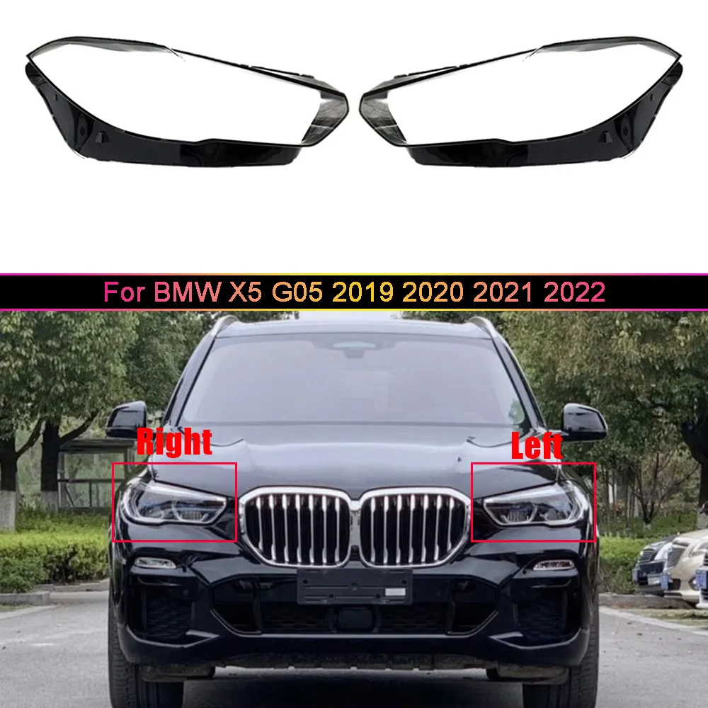 

For BMW X5 G05 2019 2020 2021 2022 Car Accessories Headlight Housing Shell Lamp Shade Lens Transparent Headlamp Cover Plexiglass