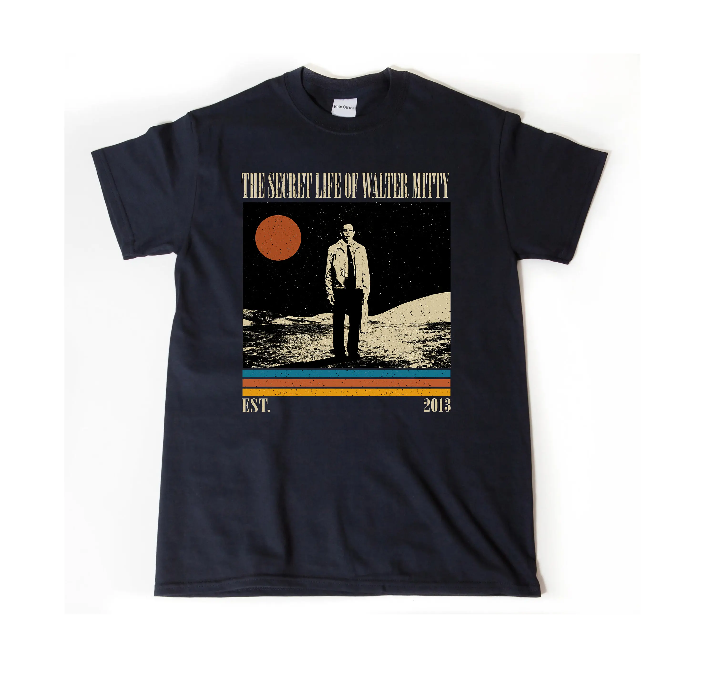 The Secret Life of Walter Mitty T Shirt Vintage Midcentury Retro MinimalisT